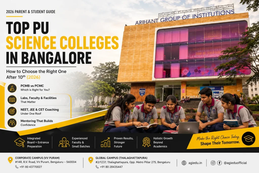 top PU science colleges in Bangalore